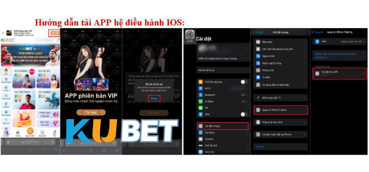 Các bước tải app iOS