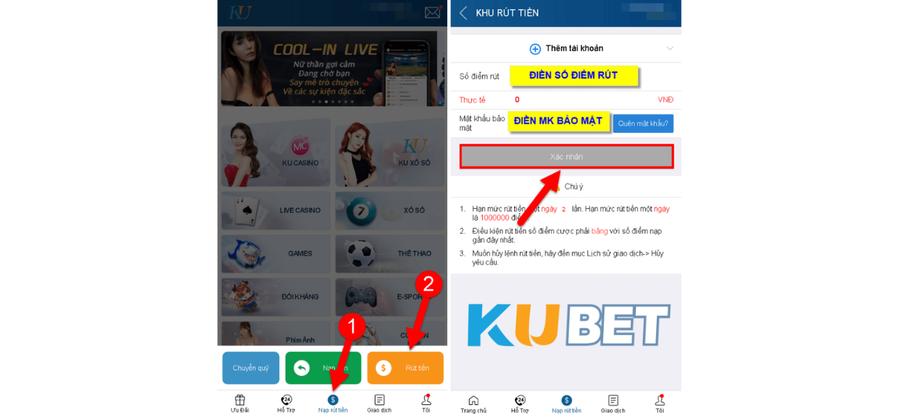 Hướng Dẫn Nạp Rút Tiền An Toàn và Nhanh Chóng